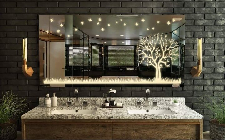 LED bathroom mirror design