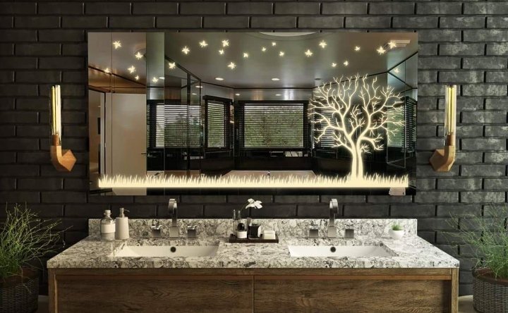 LED bathroom mirror design