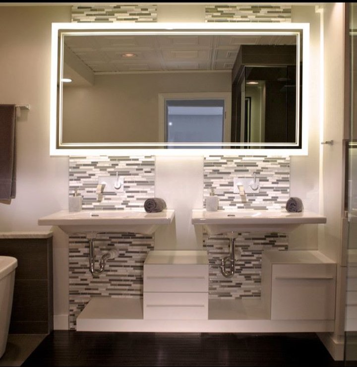 LED bathroom mirror design